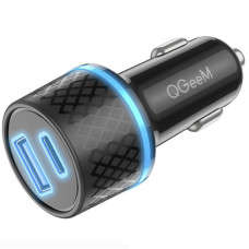 Автомобильное зарядное устройство Borofone BZ21 Brilliant 48W PD30W+QC3.0 (1Type-C/1USB) - Black