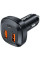 Автомобільний зарядний пристрій Acefast B9 66W (2USB-A+USB-C) three port metal car charger - Black