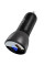 Автомобильное зарядное устройство Acefast B6 metal car charger 63W (USB-A + USB-C) with digital display - Transparent black