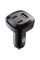 Автомобильное зарядное устройство Acefast B3 66W(USB-C+USB-C+USB-A) three-port metal car charger - Black