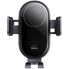 Автотримач з Бездротовий зарядний пристрій Baseus LightChaser Wireless Charging Electric Car Mount 15W (C40355900121-00) - Black