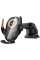 Автодержатель с Беспроводное зарядное устройство Hoco HW34 Blue whale 3-axis linkage wireless 15W (center console) - Black - фото