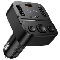 Автомобільний зарядний пристрій FM модулятор Hoco E87 Delta 35W (1USB-A/1C) - Black