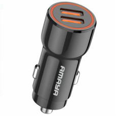 Автомобільний зарядний пристрій Amaya ACC-03 2.4A (2USB-A) - Black