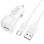 Автомобильное зарядное устройство Borofone BZ34 Cloud QC3.0 (1USB-A) + кабель USB to Type-C - White