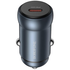 Автомобильное зарядное устройство Borofone BZ32 Fresh PD30W (1USB-C) - Metal gray