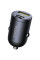 Автомобільний зарядний пристрій Baseus Tiny Star Mini 30W (1USB-A/1C) (C00035001121) - Cosmic Black - фото