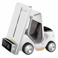 Беспроводное зарядное устройство Amaya AWC-03 5in1 15W with clock White