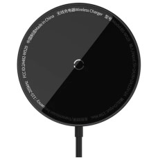 Беспроводное зарядное устройство Baseus Simple Mini3 Magnetic Wireless Charger 15W (CCJJ0400) - Black