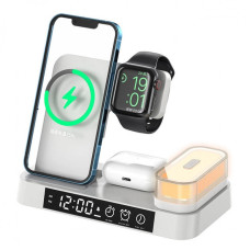 БЗП + годинник + нічник A37 4in1 30W - White