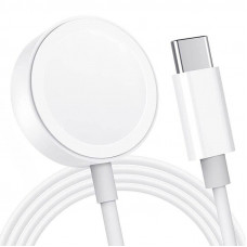 Беспроводное зарядное устройство Magnetic Fast Charger to USB-C Cable for Apple Watch (AAA) (box) - White