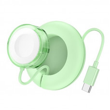 Беспроводное зарядное устройство Hoco CW51 Wireless charger for iWatch - Green