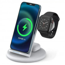 Бездротовий зарядний пристрій WIWU Power Air 3 in 1 wireless charger - White