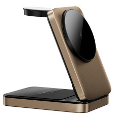 Беспроводное зарядное устройство WIWU Wi-W038 Triple 3 in 1 wireless charger - Gold