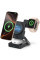 Беспроводное зарядное устройство Baseus PicoGo AF21 Portable 3in1 35W Qi2.2 + Сетевое зарядное устройство 45W (E02054) Cosmic Black - фото