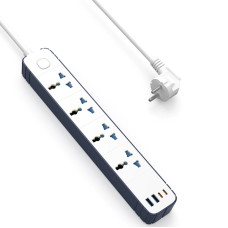 Подовжувач WIWU S007 Power Strip PD20W (2USB-A/2C/4xSocket) (2m) - White