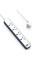 Подовжувач WIWU S007 Power Strip PD20W (2USB-A/2C/4xSocket) (2m) - White - фото