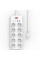 Подовжувач WIWU S008 Power Strip PD20W (2USB-A/2C/10xSocket) (2m) - White - фото