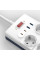 Подовжувач WIWU S008 Power Strip PD20W (2USB-A/2C/10xSocket) (2m) - White - фото