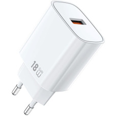 Сетевое зарядное устройство WIWU G006 Essen QC3.0 18W GaN (1USB-A) - White
