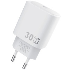 Сетевое зарядное устройство WIWU G008 Essen PD30W GaN (1USB-C) - White