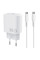 Сетевое зарядное устройство WIWU G008 Essen PD30W GaN (1USB-C) + кабель Type-C to Type-C - White - фото
