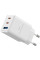 Сетевое зарядное устройство WIWU G026 Cube PD67W+QC3.0 GaN (1USB-A/2C) - White - фото