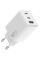 Сетевое зарядное устройство WIWU G026 Cube PD67W+QC3.0 GaN (1USB-A/2C) - White - фото