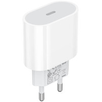 Мережевий зарядний пристрій Borofone BA100A Original PD20W (1USB-C) - White