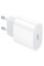 Мережевий зарядний пристрій Borofone BA100A Original PD20W (1USB-C) - White - фото