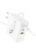 Сетевое зарядное устройство Borofone BN11 Imperial PD100W+QC3.0 (1USB-A/2C) + кабель Type-C to Type-C - White - фото