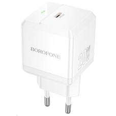Мережевий зарядний пристрій Borofone BN18 Intenso PD20W (1USB-C) - White