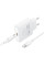 Сетевое зарядное устройство Borofone BN23 Wish PD20W (1USB-C) + кабель Type-C to Type-C - White - фото