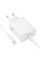 Сетевое зарядное устройство Borofone BA109A Star PD40W (1USB-C) + кабель Type-C to Type-C - White - фото