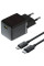 Сетевое зарядное устройство Baseus Palm Fast Charger 20W (1USB-C) + кабель Type-C to Lightning (E01164) - Cluster Black - фото
