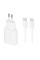 Сетевое зарядное устройство Amaya AC35CC PD35W (1USB-C) + кабель Type-C to Type-C White - фото