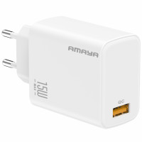 Мережевий зарядний пристрій Amaya E219S QC3.0 15W (1USB-A) White