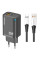 Мережевий зарядний пристрій Amaya E215D PD25W+QC3.0 (1USB-A/1C) + кабель USB to Type-C Black - фото