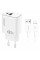 Сетевое зарядное устройство Amaya E67D PD20W+QC3.0 (1USB-A/1C) + кабель USB to Lightning White - фото