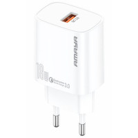 Сетевое зарядное устройство Amaya E60S QC3.0 18W (1USB-A) + кабель USB to Type-C White