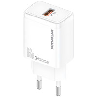 Сетевое зарядное устройство Amaya E59S QC3.0 18W (1USB-A) White