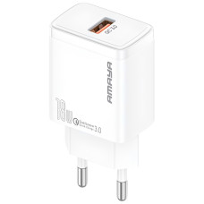 Сетевое зарядное устройство Amaya E59S QC3.0 18W (1USB-A) White