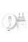 Сетевое зарядное устройство (зарядка) Hoco C72A Glorious 2.1A (1USB-A) + кабель USB to Type-C - Белый - фото