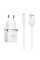 Мережевий зарядний пристрій (зарядка) Hoco C12 Charger + Cable Lightning 2.4A 2USB - Білий - фото