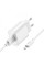 Мережевий зарядний пристрій (зарядка) Hoco C109A Fighter QC3.0 18W (1USB-A) + кабель USB to MicroUSB - White - фото