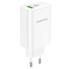 Сетевое зарядное устройство (зарядка) Borofone BN10 Sunlight PD65W (1USB-A/1C) - White
