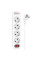 Подовжувач Hoco NS1 Aura PD20W (2USB/1Type-C/4xSocket) - White - фото