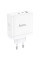 Сетевое зарядное устройство (зарядка) Hoco N30 Glory PD65W (2Type-C/1USB) - White - фото