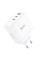 Сетевое зарядное устройство (зарядка) Hoco N30 Glory PD65W (2Type-C/1USB) - White - фото