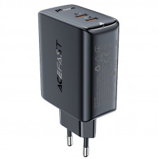 Сетевое зарядное устройство (зарядка) Acefast A29 PD50W GaN (USB-C+USB-C) dual port - Black